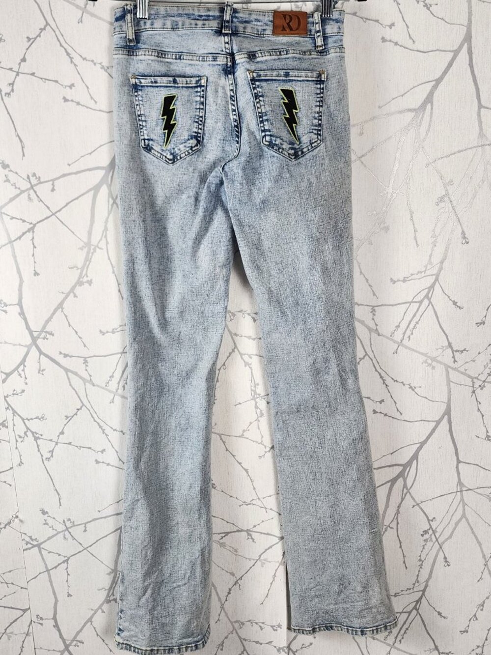 Ranch Dressn Lightning Bolt High Rise Slim Bootcut Jeans